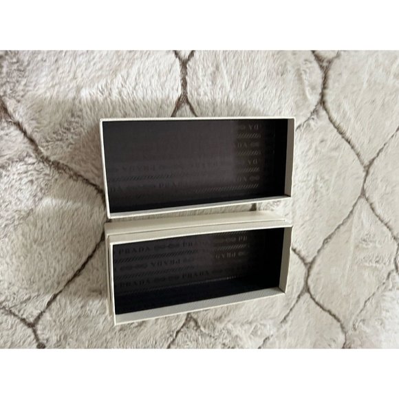 Prada Case Sunglasses Small Storage Box White 3" x 6.5" x 1.8" - Picture 6 of 8